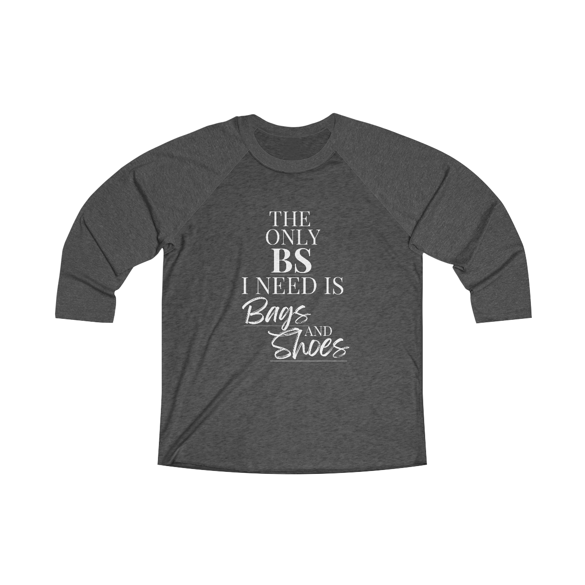 Bags & Shoes Unisex Tri-Blend 3\4 Raglan Tee