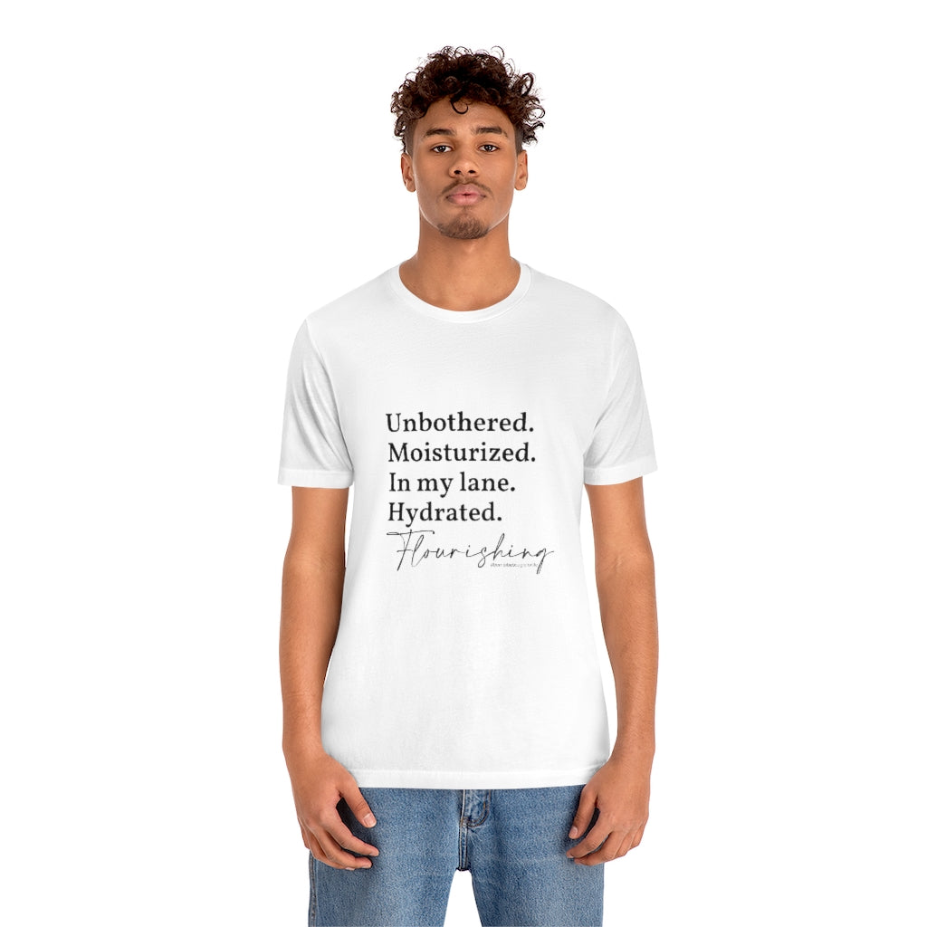 Unbothered & Flourishing Unisex Crew Neck Tee