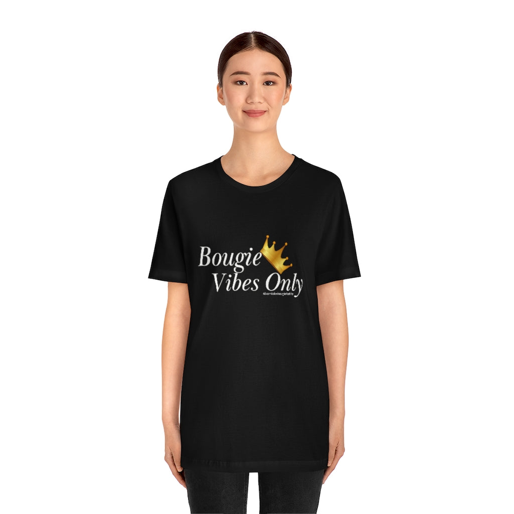 Bougie Vibes Only Unisex Crew Neck Sleeve Tee