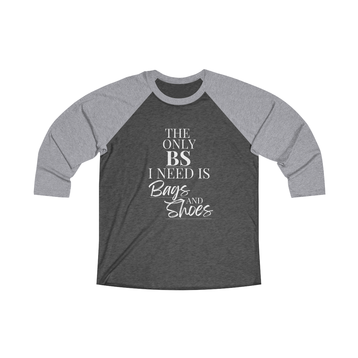 Bags & Shoes Unisex Tri-Blend 3\4 Raglan Tee