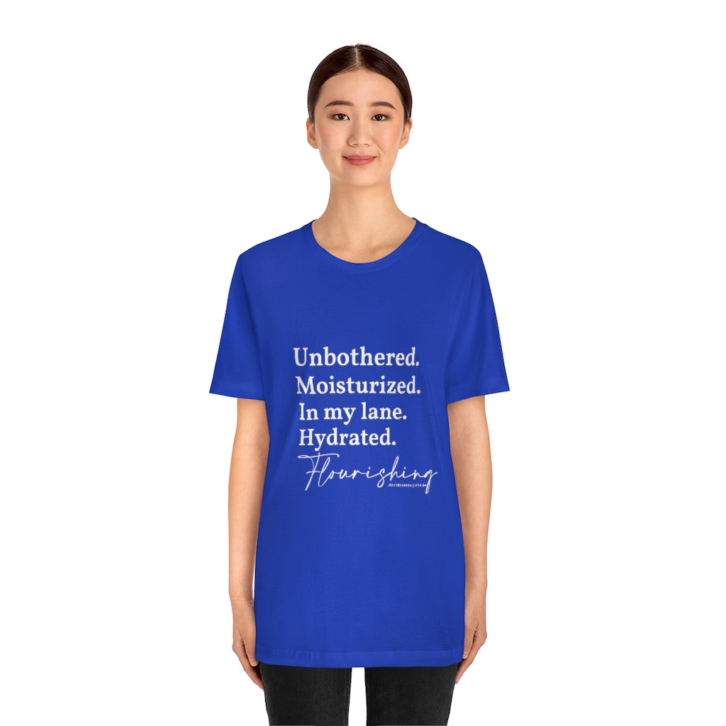 Unbothered & Flourishing Unisex Crew Neck Tee