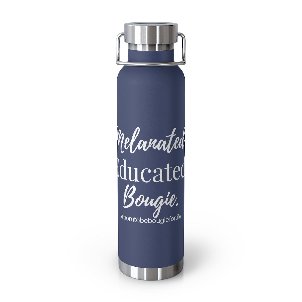 Melanated Educated Bougie - Screw Top Lid Tumbler - 4 Colors