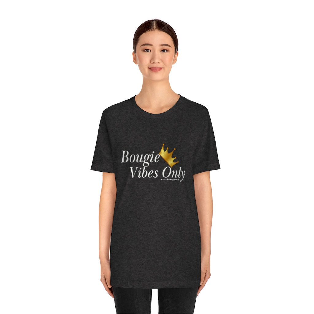 Bougie Vibes Only Unisex Crew Neck Sleeve Tee