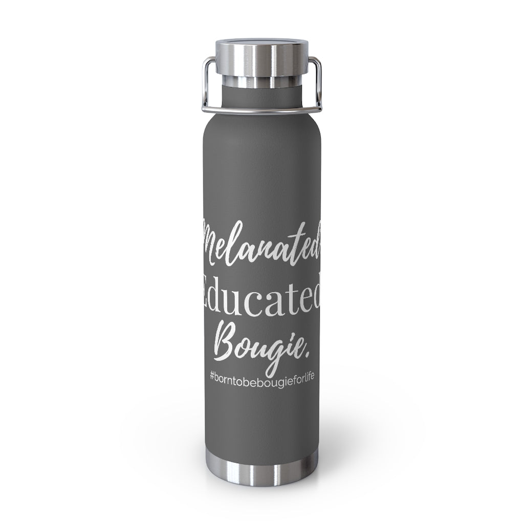 Melanated Educated Bougie - Screw Top Lid Tumbler - 4 Colors