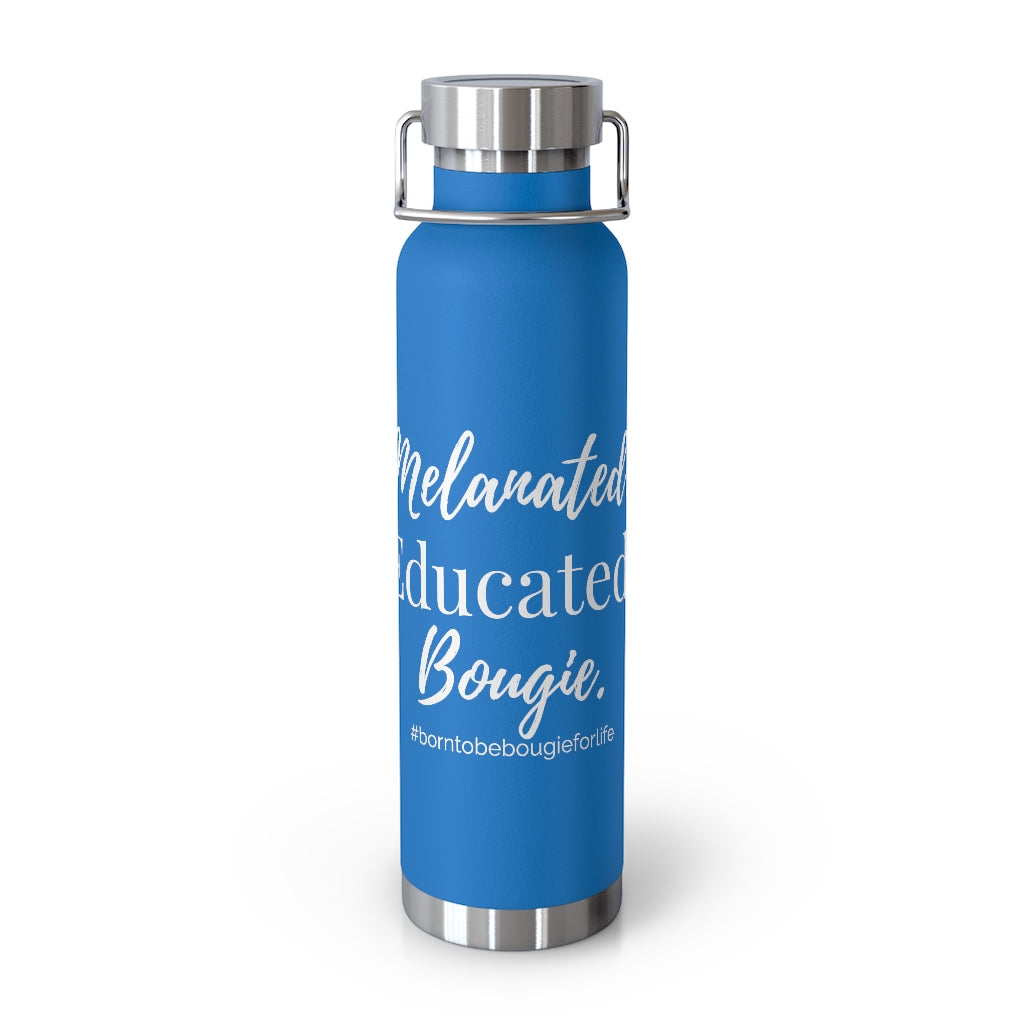 Melanated Educated Bougie - Screw Top Lid Tumbler - 4 Colors