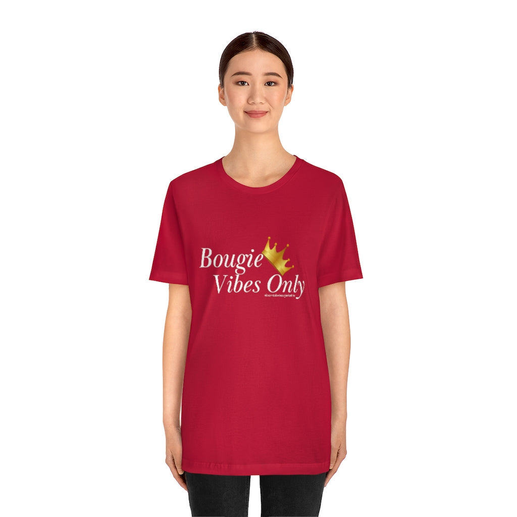 Bougie Vibes Only Unisex Crew Neck Sleeve Tee