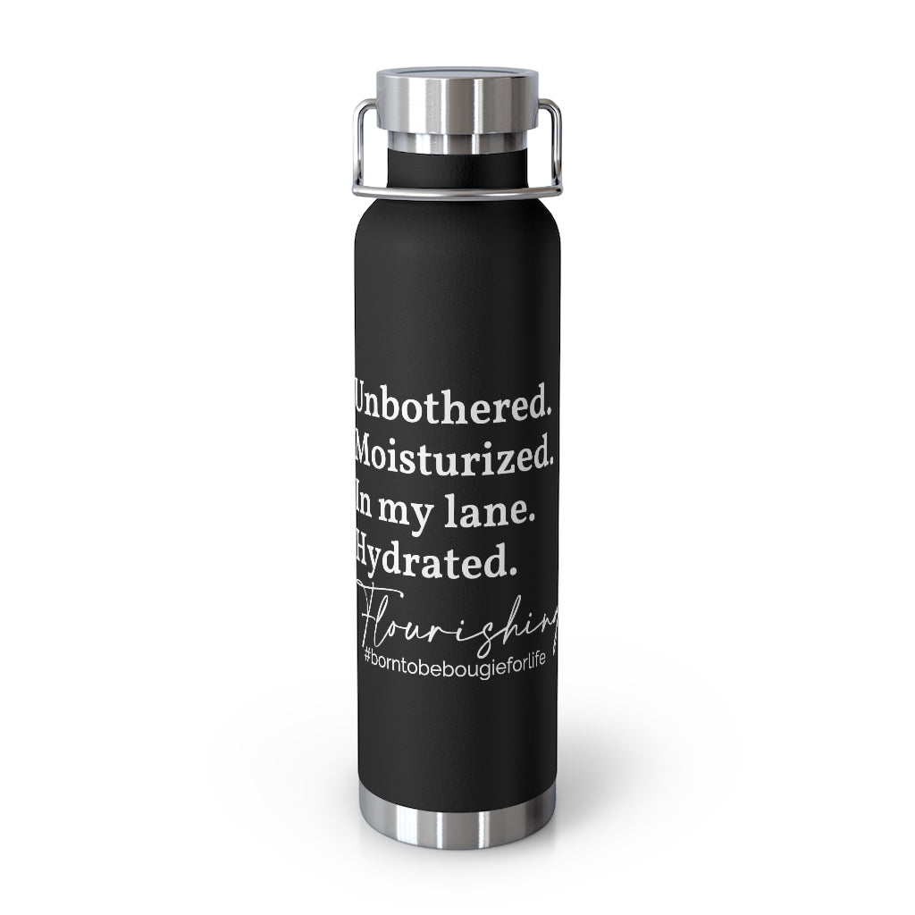 Unbothered & Flourishing - Screw Top Lid Tumbler - 4 Colors