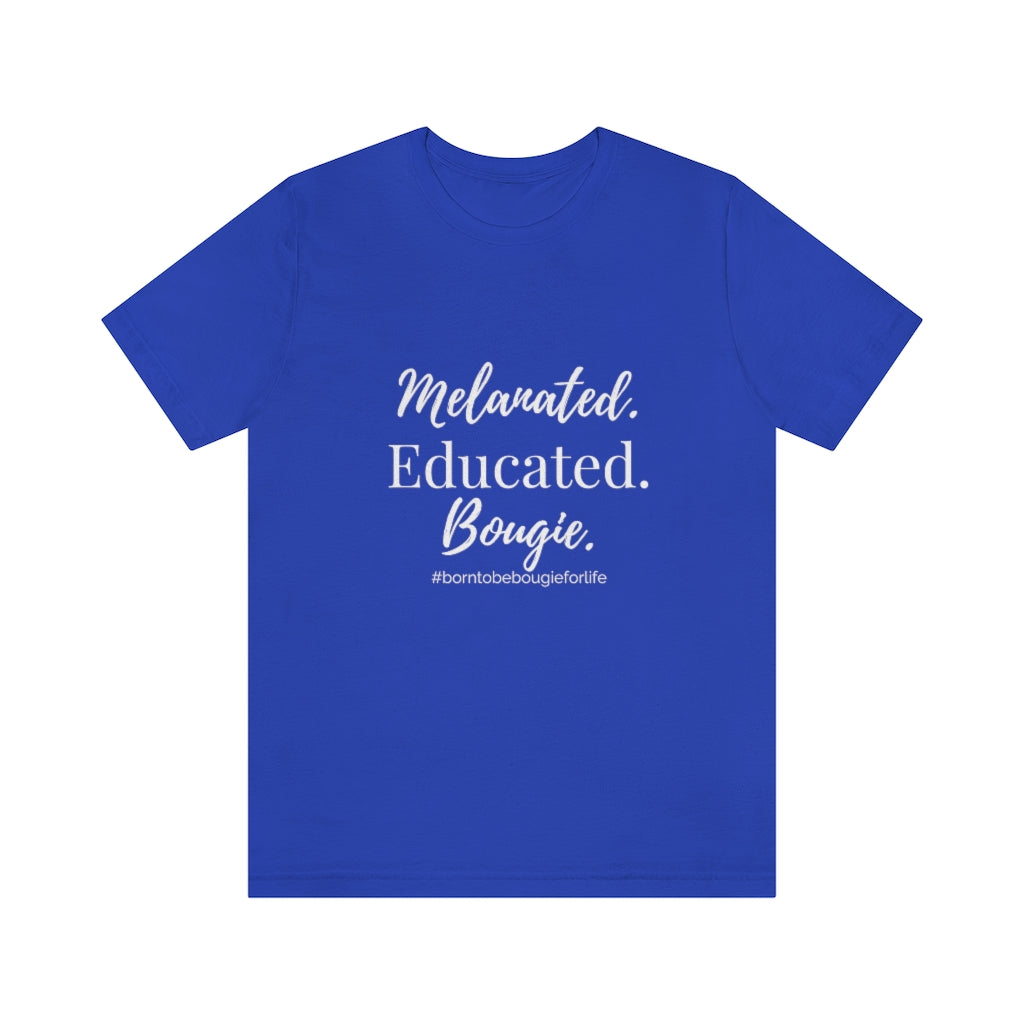 Melanated Educated Unisex Crew Neck Tee